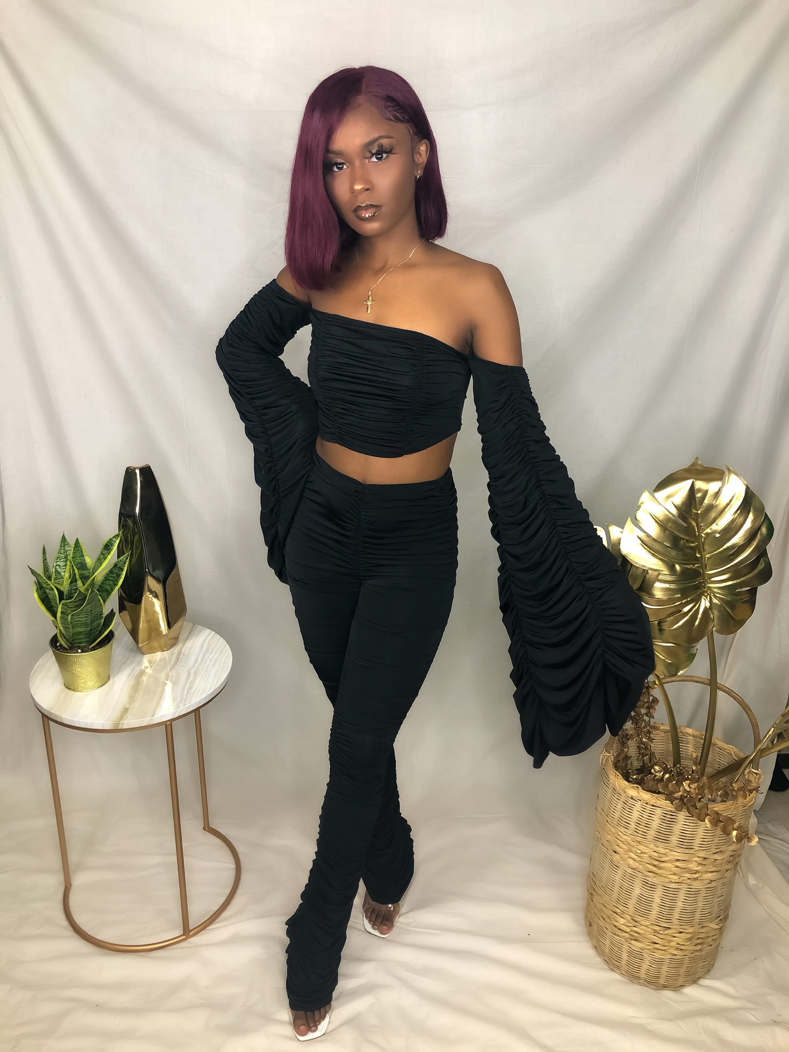 Ruched Pant Set-hausofelysian.com